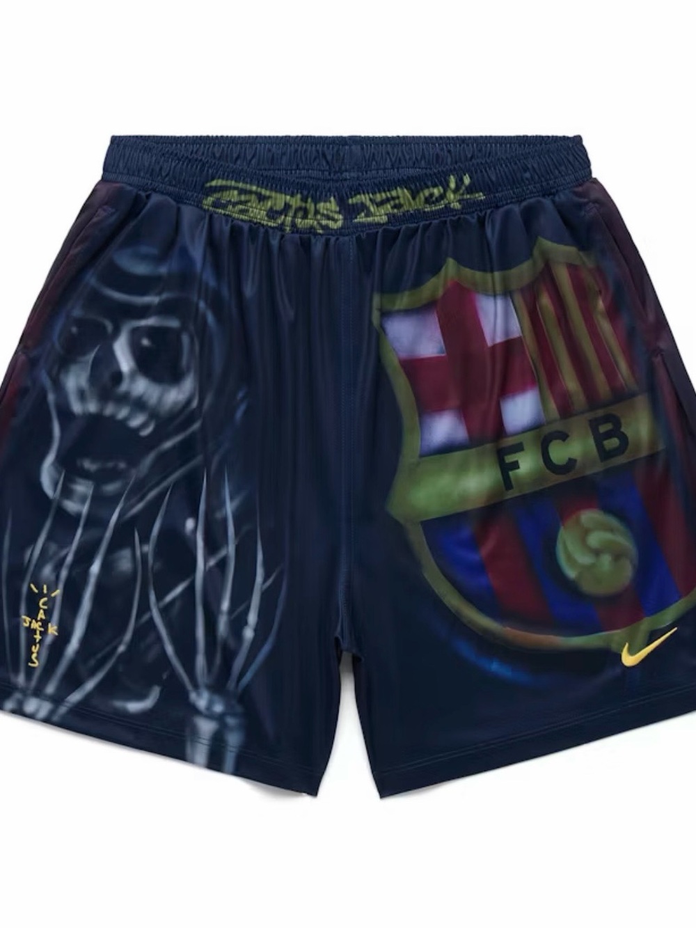 Travis Scott x Nike x FC Barcelona Skeleton Home Shorts - Size Medium